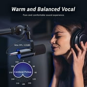 TONOR Dynamic Microphone, USB/XLR PC Microphone for Podcast, Recording, Live Streaming Gaming, TD510