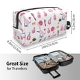 thumbnail image 4 of Goofa Cute Poodle Dog Printed Toiletry Bag with Handle,Large Capacity Travel Makeup Cosmetic Bag for Women, Carry on Airport Airline Compliant Bag, 4 of 9