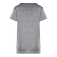 thumbnail image 4 of Womens Clothes Women's Fashion Casual Women's V-Neck Short Sleeve Solid Color Cross Top, 4 of 7