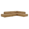 thumbnail image 2 of Restore 4-Piece Vegan Leather Modular L-Shaped Armless Sectional Sofa, 2 of 10