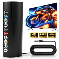 2025 Upgraded TV Antenna for Smart TV, Digital Indoor/Outdoor HD TV Antennas for Free Channels, 2200  Miles Long Reception Range, Support 4K 1080p