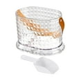 thumbnail image 3 of CarpNettore Ice Bucket Beer Bucket Multipurpose Ice Storage Barrel Drinks Container Beverage Clear White L, 3 of 9