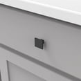 thumbnail image 4 of 10 Pack of Square Kitchen Cabinet Knobs, Quality Drawer and Dresser Knob, Handle Pulls for Cabinet Doors, Bathroom Drawers, 1-3/16 Inch, Matte Black, 4 of 4