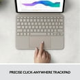 thumbnail image 3 of Logitech Combo Touch iPad Pro 11-inch (1st, 2nd, 3rd, 4th gen - 2018, 2020, 2021, 2022) Keyboard Case - Detachable Backlit Keyboard, Click-Anywhere Trackpad , Sand, 3 of 10