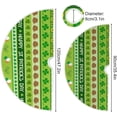 thumbnail image 3 of GZHJMY St Patrick's Day Tree Skirt Home Decoration Large Round Lucky Clover Christmas Tree Skirt for Holiday Party Home Christmas Day Ornaments, 47.2", 3 of 6