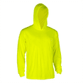 thumbnail image 3 of JORESTECH Hi-Vis Long-Sleeved Work Safety T-Shirt with Hoodie, TS-23 (Yellow, L), 3 of 8