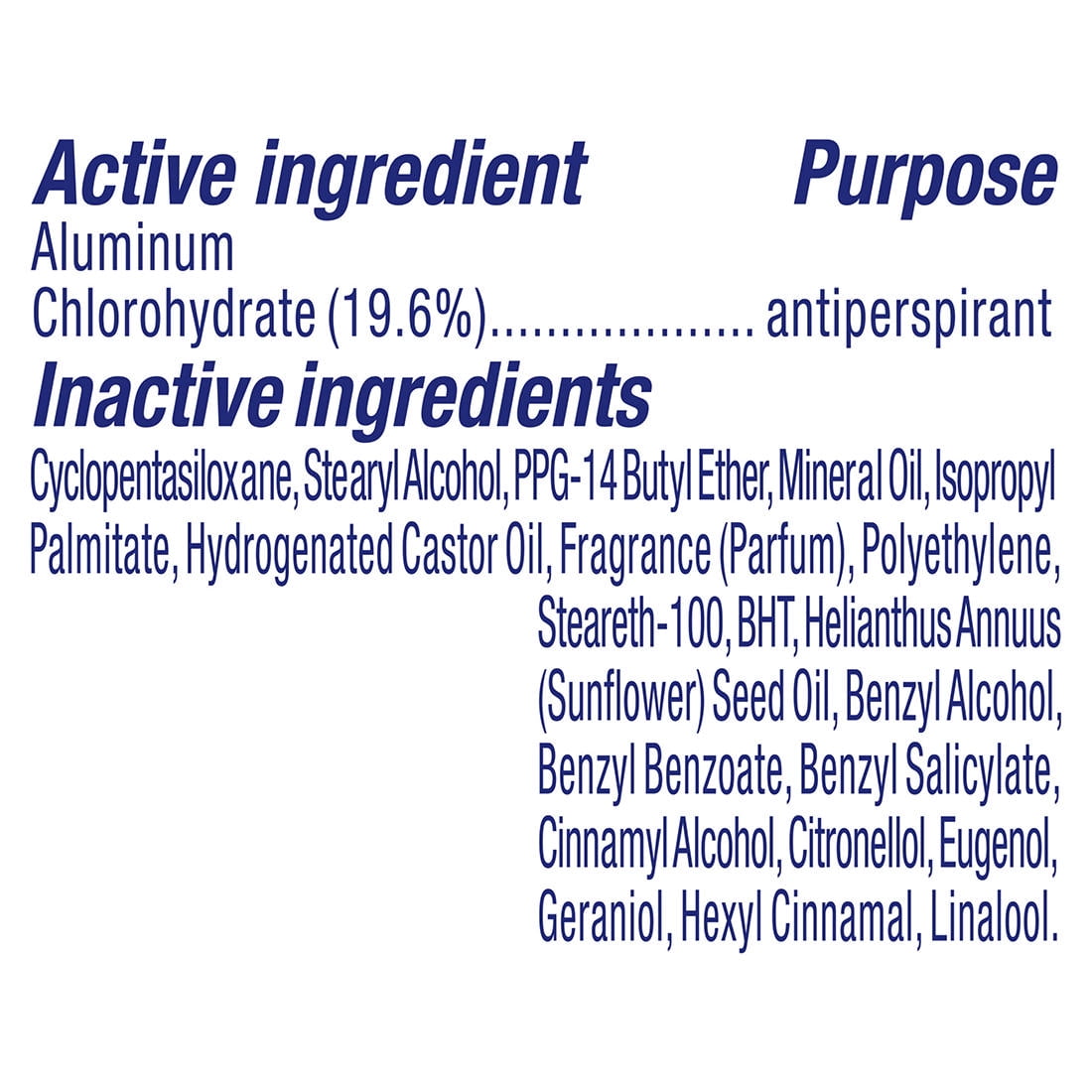 Dove Original Clean Antiperspirant Deodorant, Male 5 Pack.