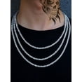 thumbnail image 6 of Celvieroot 4mm 5mm Silver Iced Out Diamond Tennis Chain Necklace for Men Women, Rhinestone Tennis Necklaces for Women and Teens, Tennis and Cuban Link Chains 18-30 Inches, 6 of 8