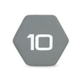 thumbnail image 3 of CAP Barbell 10lb Neoprene Dipped Dumbbell, Gray, Single, 3 of 7