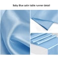 thumbnail image 4 of piezas de camino de mesa de satén para baby shower, color azul bebé, 30 x 275 cm, suministros para fiestas de bodas, banquetes de cenas navideñas, decoración de mesa de lujo, 4 of 5