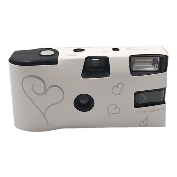 Single Use 35mm Film Camera with Build In Flash Light with 27 Sheet Films for Party Wedding Favors Vintage Style