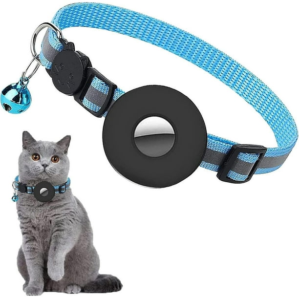 Collar para gato, collar para gato para perro con hebilla de seguridad y campana, gato ajustable de 22-35 cm