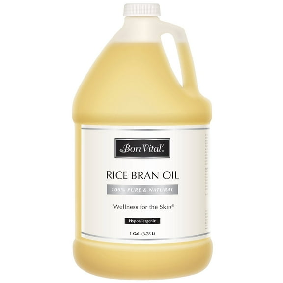 Bon Vital' Rice Bran Oil, Pure Cold Pressed, 1 Gallon Bottle