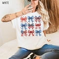 thumbnail image 2 of Coquette American Girl Shirt, USA Coquette Bow T-Shirt, 4th of July Shirt, America Tee, 2 of 3