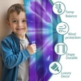 thumbnail image 3 of Blackout Kids Curtains,Purple Blue Tie Dye Spiral Pattern Childrens Insulated Curtains Set Of 2,Bedroom Essentials,Toddler Room Decor 42"x63", 3 of 5