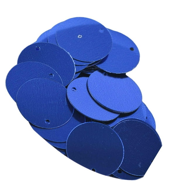 85 piezas de horquillas de lentejuelas sueltas redondas planas 20mm perfecl Azul