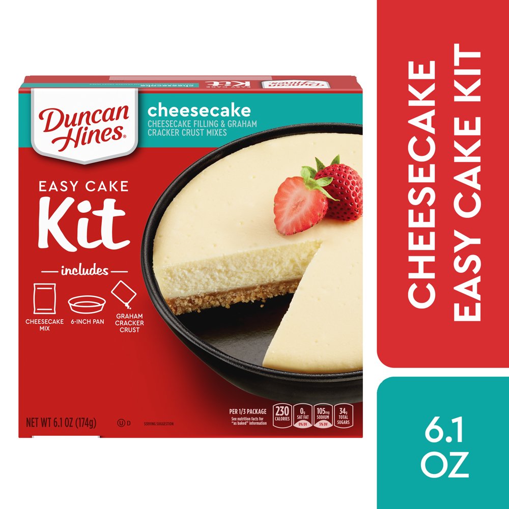 Duncan Hines Easy Cake Kit Cheesecake Filling & Crust Mix, 6.1 OZ
