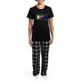 thumbnail image 4 of CafePress - Irish Australian Flags Pajamas - Women's Short Sleeve Print T-Shirt and Pants Dark Cotton Pajama Set, 4 of 7