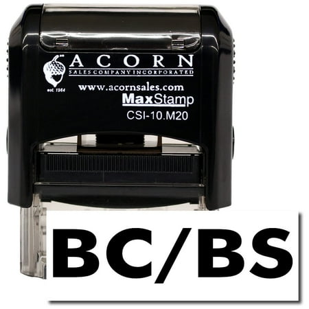 Self-Inking BC/BS Medical Stamp with Pink Ink