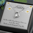 thumbnail image 3 of To Aunt Thank You Auntie Forever Love Necklace, 3 of 8