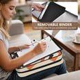 thumbnail image 5 of Haosy Accordion File Organizer Zipper Binder 500 Sheet 6-Tab Expanding File Folder Multi-Pocket 1.2 Inch 3 Ring Zigzag Geometric, 5 of 7
