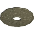 thumbnail image 3 of Ekena Millwork 17 7/8"OD x 3 7/8"ID x 1"P Terrones Butterfly Ceiling Medallion (Fits Canopies up to 3 7/8"), Hand-Painted Spartan Stone, 3 of 6