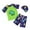 Green, variant on Utlike Toddler Boys Swimwear Swimsuit 3 Piece Swim Set Short Sleeve Swim Shirt Swim Trunks Rash Guard Bathing Suits Summer Swimsuit For Boys Size 3 Years-4 Years