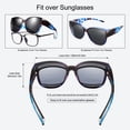 thumbnail image 4 of TINHAO Polarized Sunglasses Over Glasses for Women Men, Fit Over Glasses Sunglasses with Square Oversized UV Protection, 4 of 7