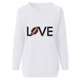 thumbnail image 5 of Cmfcve Women's Fashion Hoodies & Sweatshirts Letter Long Sleeve Versatile Tops Crew Neck Loose Gym Tops, 5 of 5