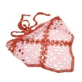 thumbnail image 5 of Ofertas Únicas 2 Pcs Bandana Triangular Turbante de Punto Bufanda de Ganchillo para Mujeres Rojo Rosa, 5 of 5