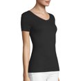 thumbnail image 5 of Hanes Women's FreshIQ X-Temp Tri-Blend Performance V-Neck Tee, 5 of 5
