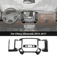 thumbnail image 1 of Custom Center Console Dash Cover Trim For 2014-2017 Chevy Silverado 1500 & GMC Sierra 1500 Car Interior Accessories ABS CarbonFiber Springtok, 1 of 5