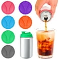thumbnail image 2 of 6-Pack Reusable Silicone Soda Can Lids - Multicolor Sealing Toppers for Beer & Beverage Cans, 2 of 6