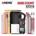 thumbnail image 4 of ANENG ST210 Abrazadera Multímetro LCD Pantalla digital Probador Multimétro DC / AC Electricista Detector portátil Voltímetro Ohmmeter negro Dido Hogar, 4 of 6