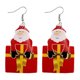 thumbnail image 1 of Pendientes para mujer, regalos para mujer, pendientes navideños de piel sintética, pendientes colgantes con forma de lágrima, pendientes de animales., 1 of 3