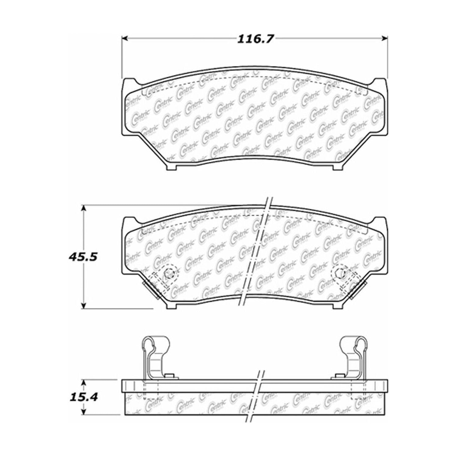 Centric Parts - Ceramic Pads