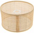thumbnail image 1 of Rattan Lampshade With Fabric And Clip, Floor Lamp, Light Fixture, Ceiling Lamp For Table, Wall, Ceiling, 1 of 4