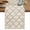 Beige, variant on Brown Moroccan Cotton Linen Table Runner for Dining Kitchen, Morocco Abstract Quatrefoil Geometric Wedding Outdoor Party Tablerunners Decoration, Dresser Scarf Coffee Tablecloth Runners 13x36 Inches