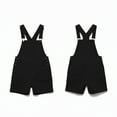 thumbnail image 4 of hotojiny Men's Denim Overalls Shorts Jean Bib Jumpsuit Lightweight Adjustable Straps Casual Workwear Summer Romper with Pockets, 4 of 6