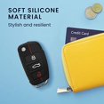 thumbnail image 4 of Funda para llave de coche compatible con llave de 3 botones de Audi - Carcasa protectora de silicona suave - Negro-Rojo, 4 of 5