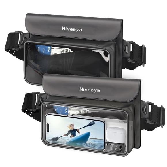 Riñonera Niveaya, paquete de 2 bolsas flotantes impermeables IP68