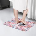 thumbnail image 4 of Pioneer Flower Floral Print Flannel Non Slip Door Rugs,Washable Door Mats Indoor,Decorative Door Mats,Dirt-Resistant and Absorbent Doormat for Entrance,Bedroom,Kitchen,Bathroom,23.5"x16", 4 of 5