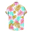 thumbnail image 7 of DIOAZUD Men's Hawaiian Shirts Vacation Short Sleeve Button Down Shirt Loose Fit Lightweight T-Shirts for Beach Travel, 7 of 7