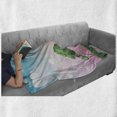 thumbnail image 6 of Cartoon Soft Flannel Fleece Blanket, Landscape of Colorful Fantasy Fairytale Land with Tree and Ombre Effect Sunset Sky, Cozy Plush for Indoor and Outdoor Use, 70" x 90", Multicolor, by Ambesonne, 6 of 6