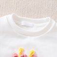 thumbnail image 6 of TOWED22 Baby Girl Clothes Infant Toddler Girl Outfit Long Sleeve Shirts Top Rufffle Pants Little Girls Clothes,White,3-4 Y, 6 of 9