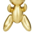 thumbnail image 5 of 12", 11"H Gold Porcelain Ceramic Abstract Balloon Rabbit Sculpture, by DecMode (2 Count), 5 of 9