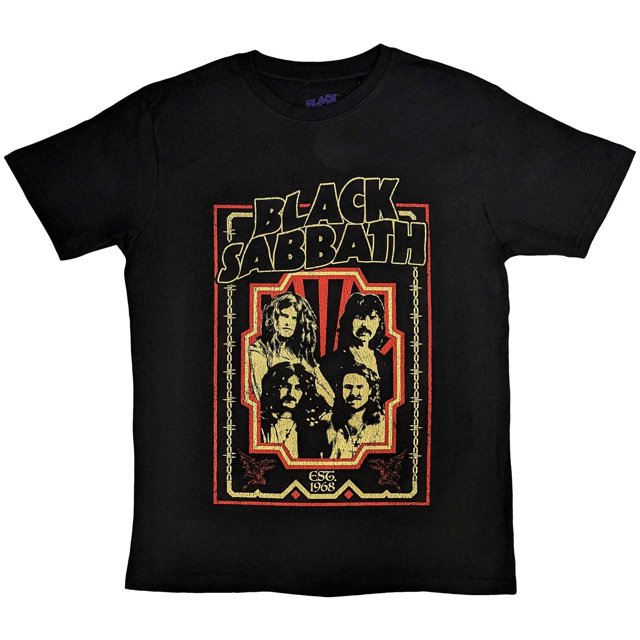 Black Sabbath - Camiseta Est 1968 para Adultos Unisex (Negro)