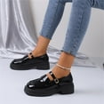 thumbnail image 3 of NOKIO Platform Loafers for Women Chunky Loafers Women Shoes Penny Loafers Slip On Comfort Casual Fashion Business Work Shoes Women'S Casual Shoes Women's Loafers Comfortable Platform Black Loafers, 3 of 5
