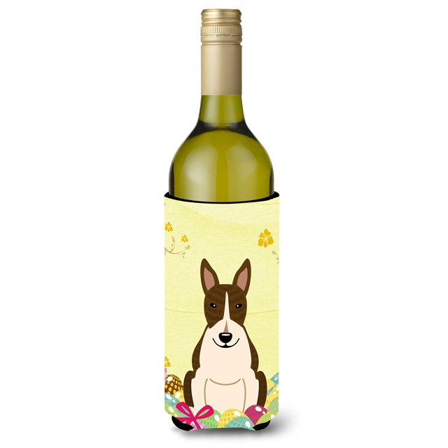 ""Caroline'S Treasures Bb6136Literk Easter Bull Terrier Botella De Vino Aislante Para Bebidas Abrazadera 750 Ml Multicolor""