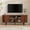 Walnut, variant on MARNUR 55" TV Stand for 60" TV, Wood Entertainment Center with Storage and Shelves, 2 Sliding Tambour Doors, Mid-Century Modern